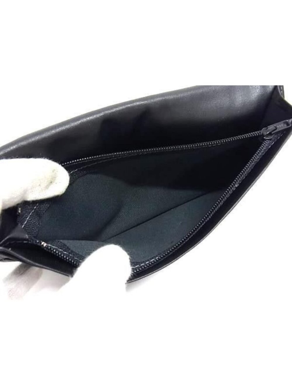 Balenciaga Wallet BB Logo Black Leather Bifold - Picture 5 of 6